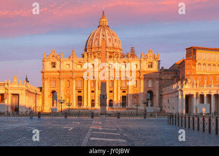 San Pietro in Roma, Vaticano, Italia. Foto Stock