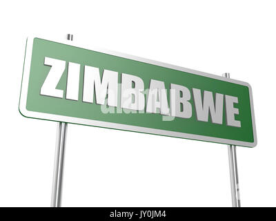 Zimbabwe Concetto di immagine con hi-res resa grafica che può essere utilizzata per qualsiasi graphic design. Foto Stock