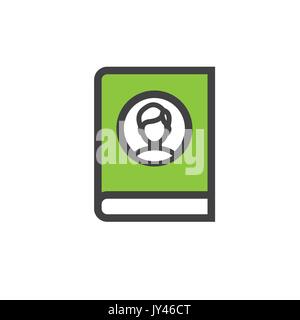 Ancestry o genealogia Icon Set con Family Tree Album, family record, etc Illustrazione Vettoriale