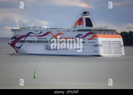 Tallink Cruise, Regina del Baltico, sulla rotta da Helsinki Foto Stock