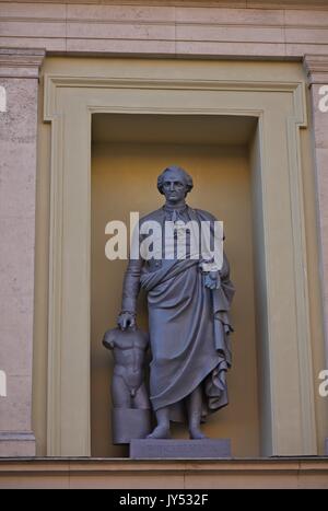 Statua di Johann Joachim Winckelmann Foto Stock