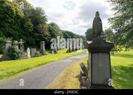 Necropoli di Glasgow - Cimitero Vittoriano di Glasgow, Scozia - Est 1832 Foto Stock