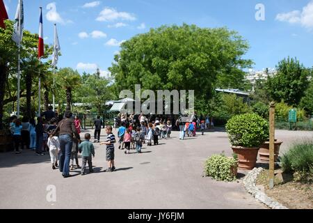 Francia, Ile de France des Hauts de Seine, Neuilly sur Seine, il Bois de Boulogne, Jardin d'Acclimatation, fotografia Gilles Targat Foto Stock