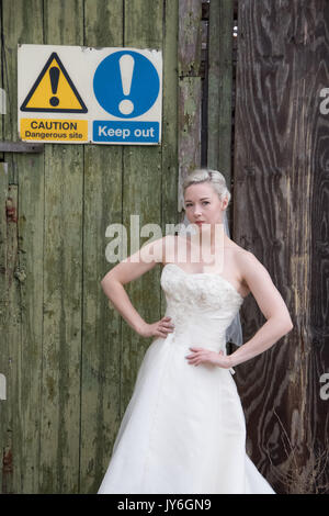 Sposa abbandonata e decadimento Platt's isola Eyot Hampshire Foto Stock