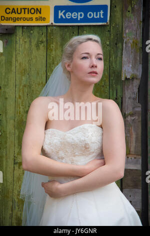 Sposa abbandonata e decadimento Platt's isola Eyot Hampshire Foto Stock