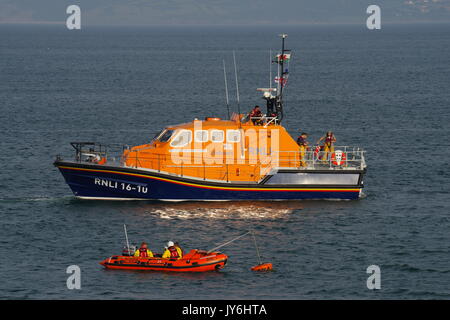 Lancio di Moelfre Lifeboat, Foto Stock