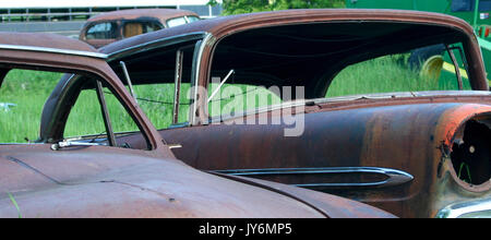Junk Cars Abstract Foto Stock