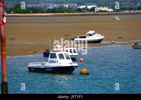 Le visualizzazioni e i luoghi intorno a Portsmouth, Southsea e Hayling Island. Foto Stock