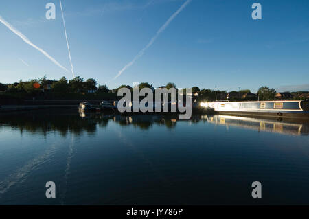 Bacino Boothstown Marina Foto Stock