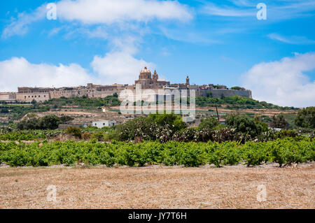 Mdina, la vecchia capitale di Malta Foto Stock