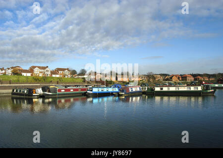 Bacino Boothstown Marina Foto Stock