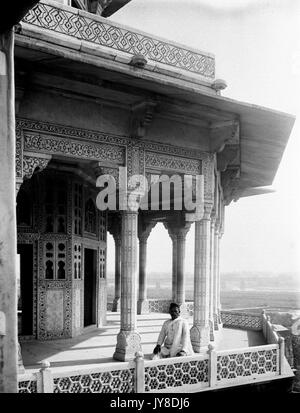 AJAXNETPHOTO. 2a gennaio, 1922. AGRA, INDIA. - SAMAN BURJ O JASMIN torre. Foto:T.J.SPOONER COLL/AJAX VINTAGE PICTURE LIBRARY REF; 19220201 1016 Foto Stock