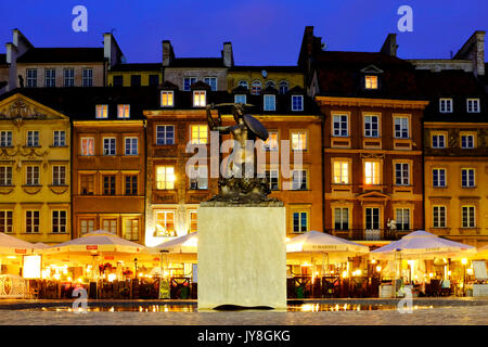 Old Town Market Place, Varsavia, Polonia Foto Stock