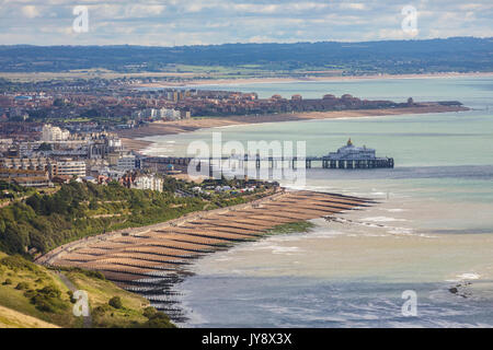 Eastbourne, South Downs, East Sussex, England, Regno Unito Foto Stock