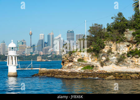 Cremorne Point Lighthouse, Sydney, Nuovo Galles del Sud, Australia Foto Stock