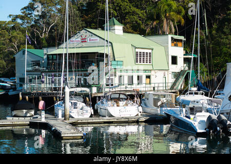 Mosman Club Canottieri a Mosman Bay Wharf, Cremorne Point, Sydney, Nuovo Galles del Sud, Australia Foto Stock