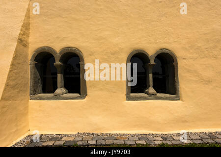 Dettaglio della st. Georg chiesa in oberzell sull isola di Reichenau. Patrimonio mondiale UNESCO - isola di Reichenau, sul lago di Costanza DEL BADEN-WUERTTEMBERG, g Foto Stock