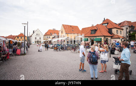 Visby old town market place4 Foto Stock