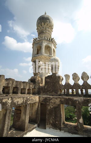 Golconda Fort di Hyderabad, India Foto Stock