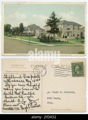 Residenza di J. B. Oldham, G. W. Dulaney e Fain, Highland Park Foto Stock