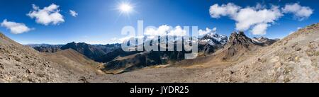 Opinioni su Huayhuash Trek, Cordillera Huayhuash, Perù Foto Stock