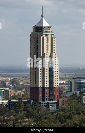 UAP Vecchia Torre reciproco, Nairobi, Kenya il più alto edificio dal KICC, Kenya Foto Stock