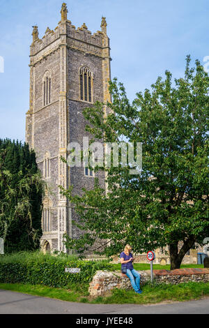 Sant'Andrea chiesa parrocchiale, Walberswick, Suffolk, Inghilterra Foto Stock