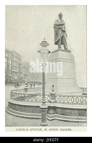 (Re1893NYC) PG187 statua di Lincoln, IN UNION SQUARE Foto Stock