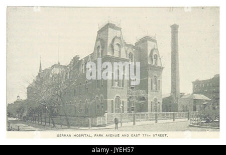 (Re1893NYC) PG482 ospedale tedesco, PARK AVE. E ORIENTE 77TH STREET Foto Stock