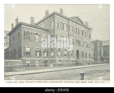 (Re1893NYC) PG486 VIVAIO E BAMBINO'S HOSPITAL, Lexington Avenue e la EAST 51ST STREET Foto Stock