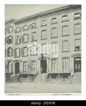 (Re1893NYC) PG495 eclettico DISPENSARIO E INDIPENDENTE ITALIANO CLUB, 237 e 239 EAST 14TH STREET Foto Stock