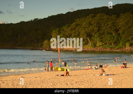 Noosa Beach, Noosa, Queensland, Australia Foto Stock