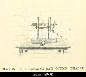 GRIERSON(1885) p140 ATTREZZO PER LA PULIZIA DI COTONE GREGGIO Foto Stock