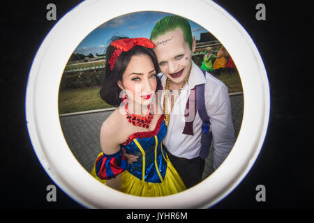 Sydney, Australia. 19 Ago, 2017. Un ringflash vista di cosplayers visto durante la smash! Convenzione (Sydney Manga e Anime Mostra). SMASH è il più grande della cultura pop convenzione in Australia, dedicata agli artisti e creatori nell'industria creativa, concentrandosi sul fumetto, giocattoli, giochi, filmati e animazioni. Credito: Hugh Peterswald/Pacific Press/Alamy Live News Foto Stock
