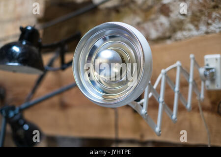 Bianco luce del desktop , Ufficio vintage luce - Foto Stock