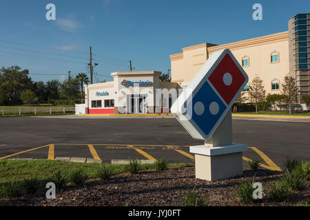 Domino's Pizza Ristorante a Lady Lake, Florida USA Foto Stock