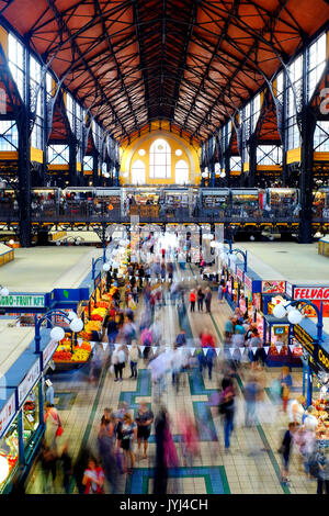 Mercato Grande Hall, Budapest, Ungheria Foto Stock