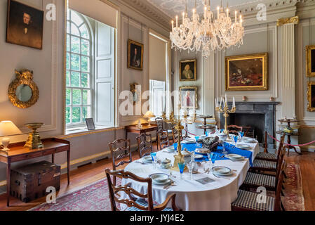 La sala da pranzo in Duff House, Banff, Aberdeenshire, Scotland, Regno Unito Foto Stock