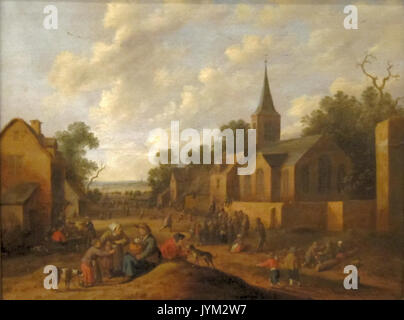 Una scena del villaggio da Joost Cornelisz. Droochsloot, San Diego Museum of Art Foto Stock