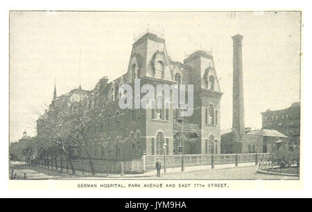 (Re1893NYC) PG482 ospedale tedesco, PARK AVENUE E EAST 77TH STREET Foto Stock