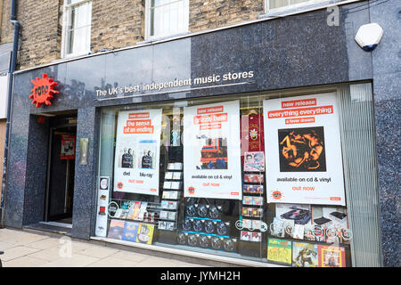 FOPP Independent Music Store, Sidney Street, Cambridge, Regno Unito Foto Stock