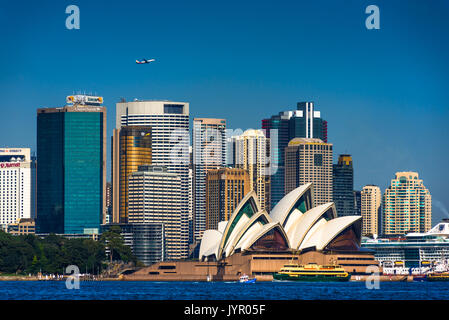 Sydney skyline della città, Nuovo Galles del Sud, Australia. Foto Stock