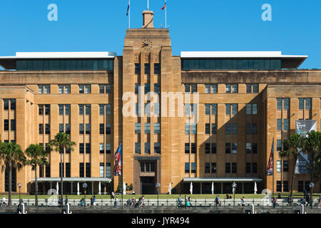 Museo di Arte Contemporanea, Circular Quay West, rocce, Sydney, Australia. Foto Stock