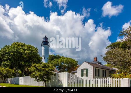 Il Key West lighthouse in Key West Florida Foto Stock