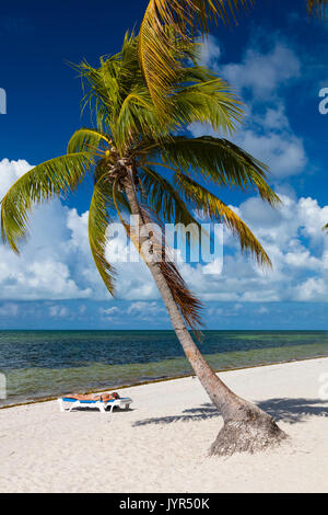 Smathers Beach sull'Oceano Atlantico in Key West Florida Foto Stock