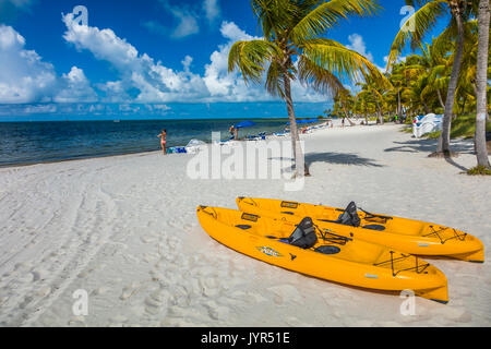 Smathers Beach sull'Oceano Atlantico in Key West Florida Foto Stock