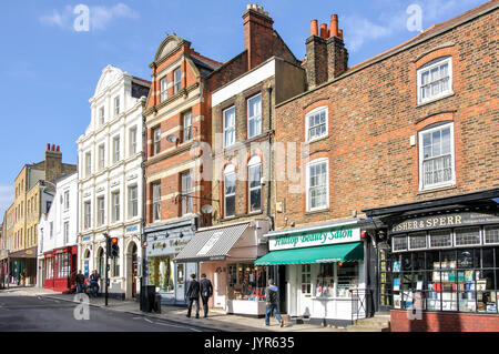 Highgate High Street, Highgate, London Borough of Haringey, Greater London, England, Regno Unito Foto Stock