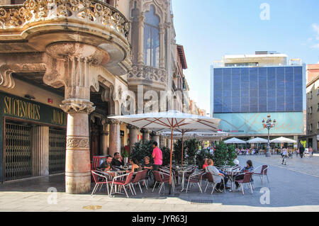 Centro di Gaudi Reus, Plaça Mercadal, Reus, provincia di Tarragona Catalogna Foto Stock