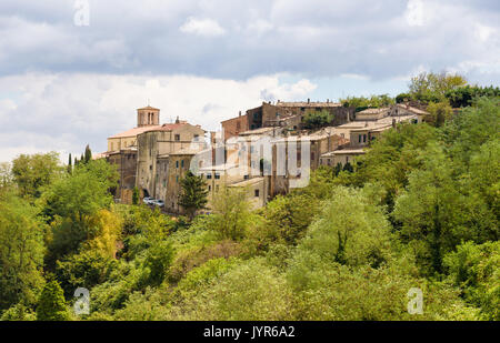 Scansano, villaggio in Toscana provincia di Grosseto, Italia Foto Stock