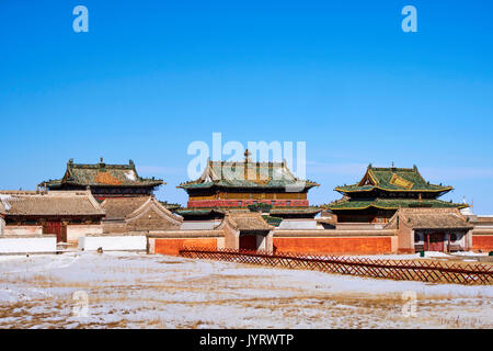 Mongolia, Ovorkhangai, Kharkhorin, Erdene Zuu monastero, Orkhon valley, Patrimonio Mondiale dell Unesco Foto Stock